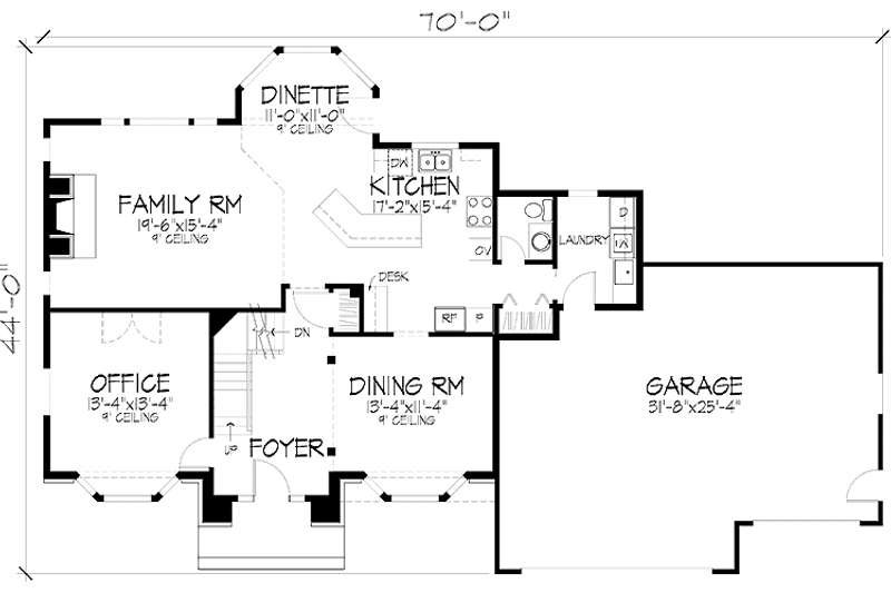 Dream House Plan - Floor Plan - Main Floor for Traditional House Plan #51-921 - 4 bed, 2.5 bath