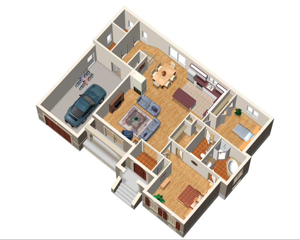 Traditional Floor Plan - Main Floor Plan #25-4441