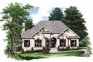 Mediterranean Exterior - Front Elevation Plan #927-680