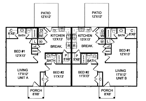 Ranch Floor Plan - Main Floor Plan #21-104