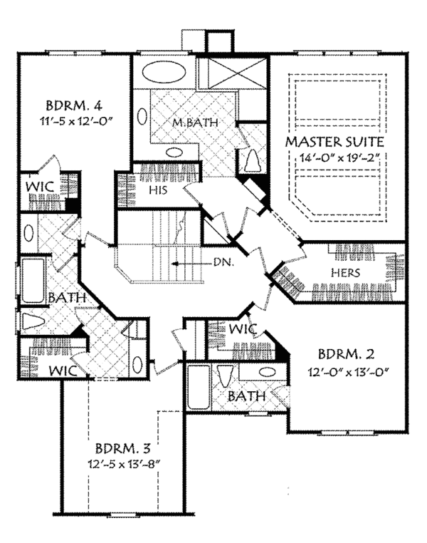 Dream House Plan - Country Floor Plan - Upper Floor Plan #927-519