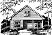 Country Style House Plan - 2 Beds 1 Baths 1110 Sq/Ft Plan #30-235 