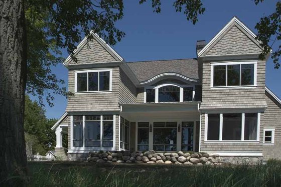 Exterior - Rear Elevation for Craftsman House Plan #928-171 - 3 bed, 3.5 bath