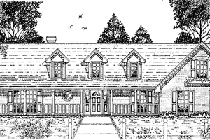 Dream House Plan - Ranch Exterior - Front Elevation Plan #42-516