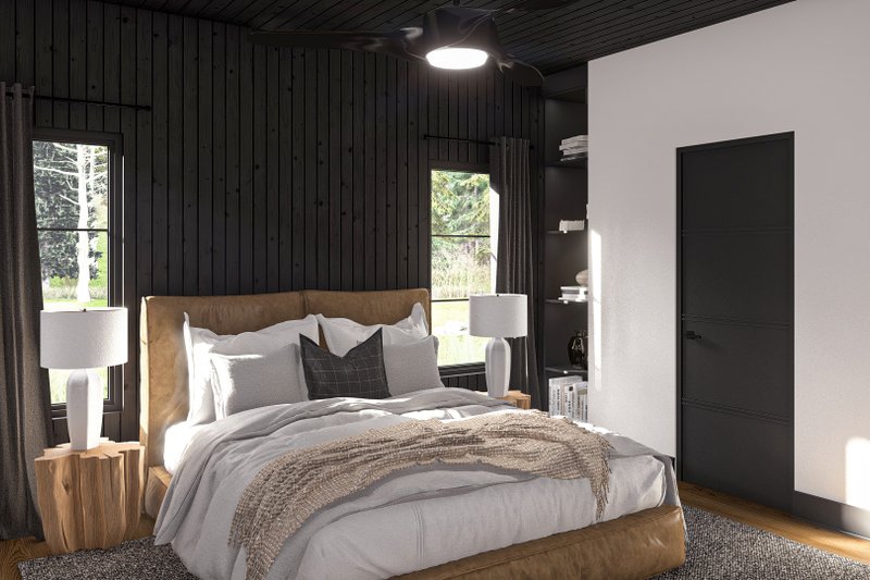 House Blueprint - Interior - Bedroom 1 for Modern House Plan #455-441 - 1 bed, 1 bath