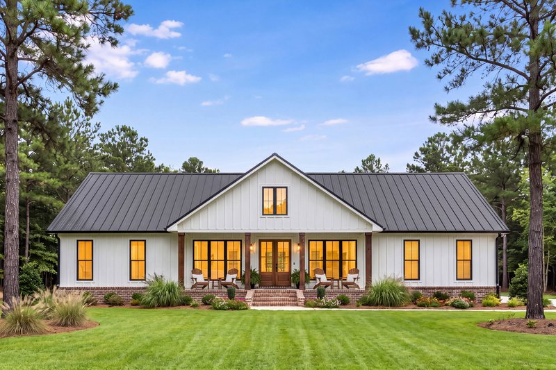 Home Plan - Exterior - Front Elevation 2 for Barndominium House Plan #430-451 - 3 bed, 2 bath