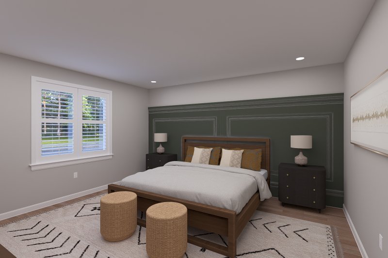 House Blueprint - Interior - Master Bedroom for Craftsman House Plan #1060-479 - 3 bed, 2.5 bath