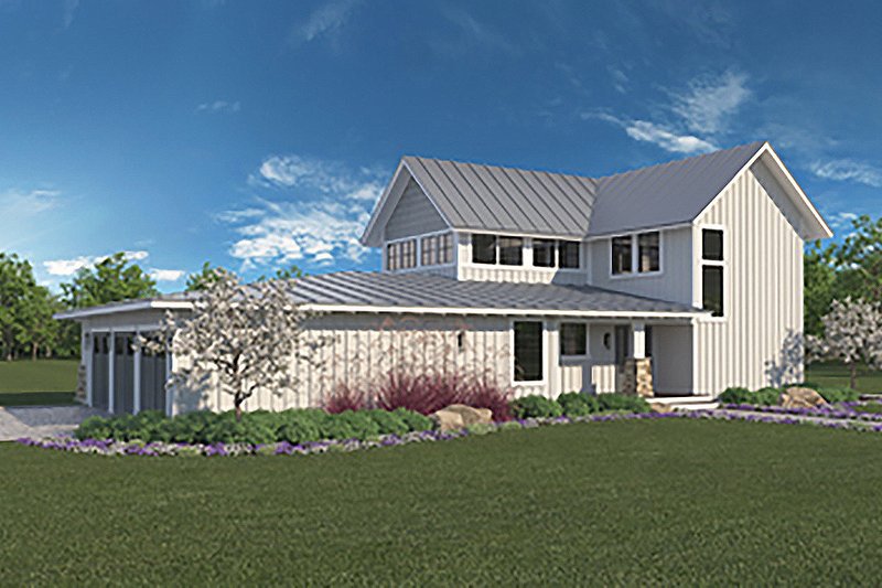 Home Plan - Barndominium Exterior - Front Elevation Plan #1068-1