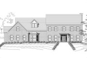 Colonial Style House Plan - 4 Beds 4.5 Baths 6224 Sq/Ft Plan #411-801 