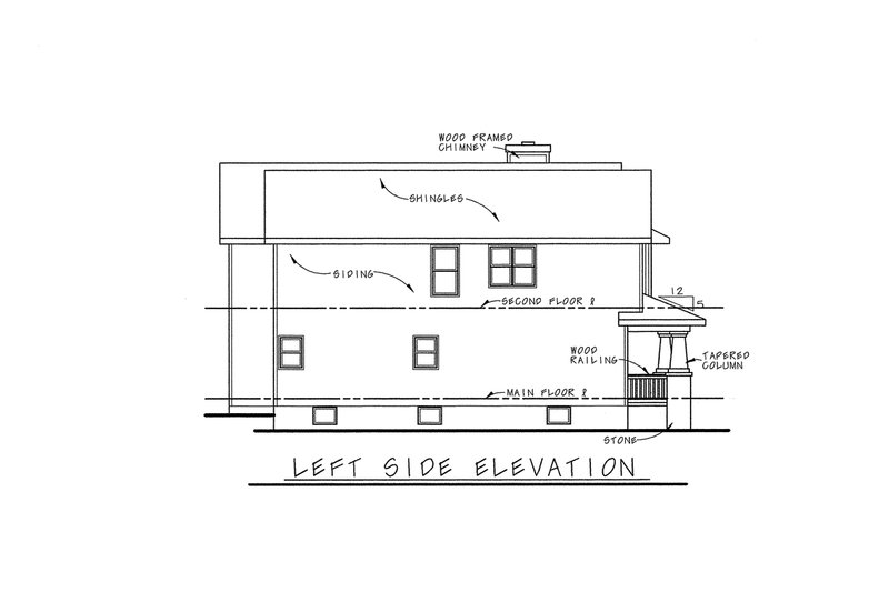 Home Plan - Exterior - Other Elevation for Cottage House Plan #20-1355 - 3 bed, 2.5 bath