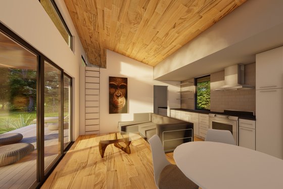 Interior - Kitchen for Modern House Plan #449-14 - 1 bed, 1 bath