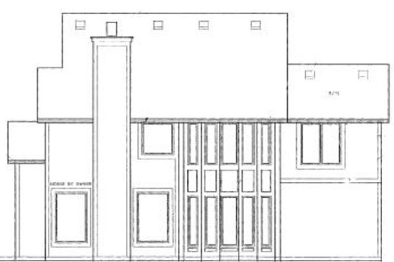 Exterior - Rear Elevation for Traditional House Plan #6-118 - 4 bed, 2.5 bath