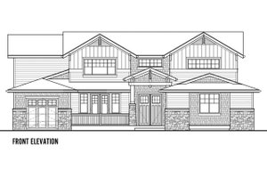 Exterior - Front Elevation 3 for Craftsman House Plan #569-41 - 5 bed, 4 bath