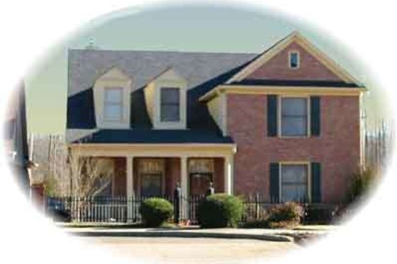 Exterior - Front Elevation for Colonial House Plan #81-559 - 3 bed, 2.5 bath