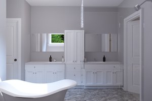 Interior - Master Bathroom for Modern House Plan #513-2289 - 4 bed, 3 bath