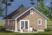 Cottage Style House Plan - 2 Beds 2 Baths 693 Sq/Ft Plan #513-2301 
