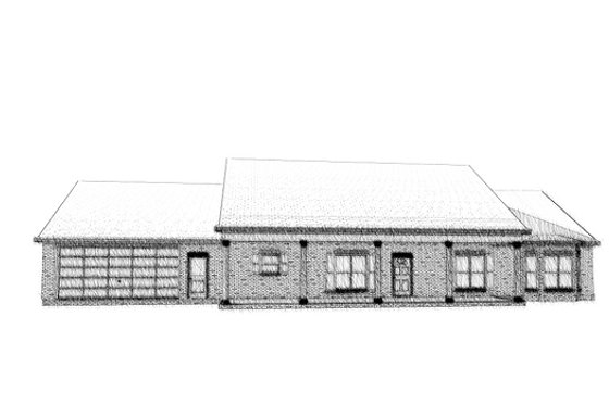 Exterior - Front Elevation for Country House Plan #63-289 - 3 bed, 2 bath