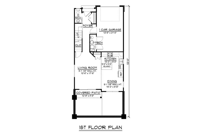 House Plan Design - Floor Plan - Main Floor for Modern House Plan #1064-321 - 3 bed, 2.5 bath