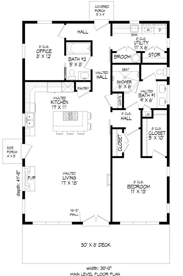 Dream House Plan - Modern Floor Plan - Main Floor Plan #932-393