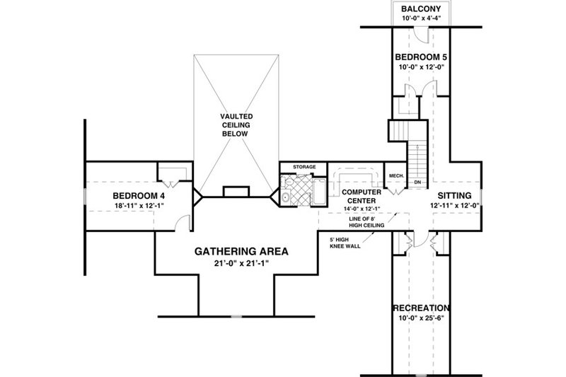Home Plan - Floor Plan - Other Floor House Plan #56-607 - 3 bed, 3 bath