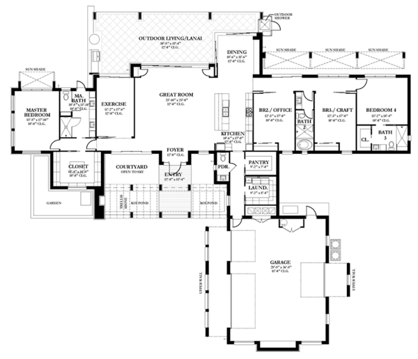 Prairie Floor Plan - Main Floor Plan #1058-150