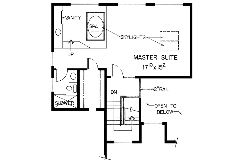 Dream House Plan - Floor Plan - Upper Floor for European House Plan #60-920 - 3 bed, 2 bath