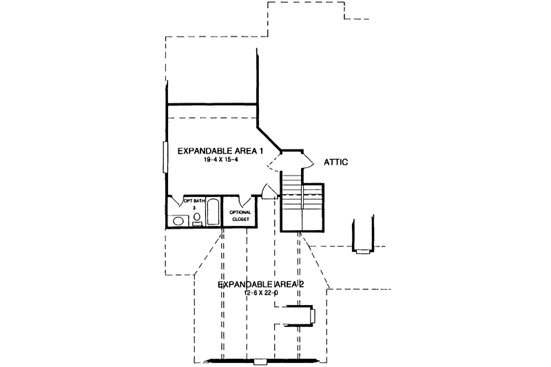 House Blueprint - Floor Plan - Other Floor for Country House Plan #952-150 - 3 bed, 2 bath