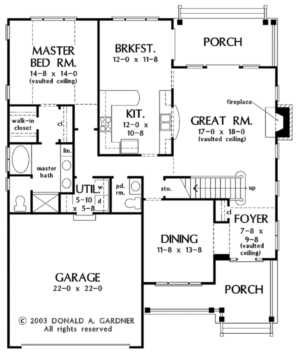 House Design - Country Floor Plan - Main Floor Plan #929-697