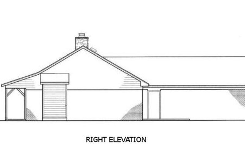 Dream House Plan - Exterior - Other Elevation 1 for Country House Plan #45-255 - 3 bed, 2 bath