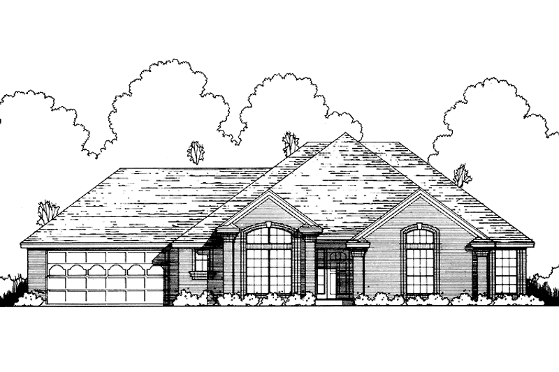 Home Plan - Exterior - Front Elevation 3 for Traditional House Plan #40-471 - 3 bed, 2 bath