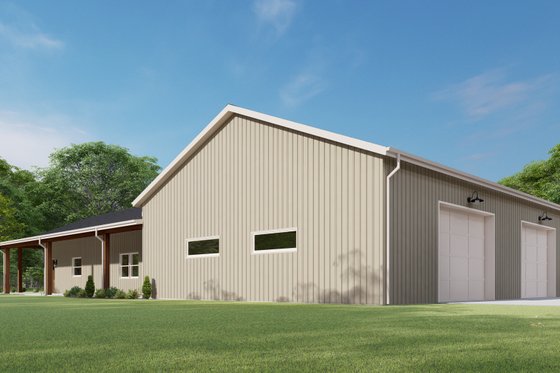 Exterior - Other Elevation 3 for Barndominium House Plan #1092-47 - 3 bed, 2.5 bath