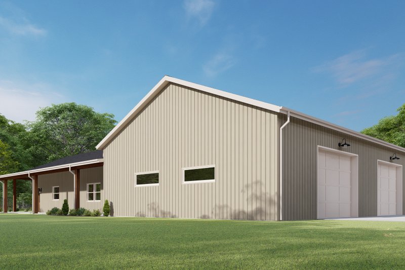 Home Plan - Exterior - Other Elevation 3 for Barndominium House Plan #1092-47 - 3 bed, 2.5 bath