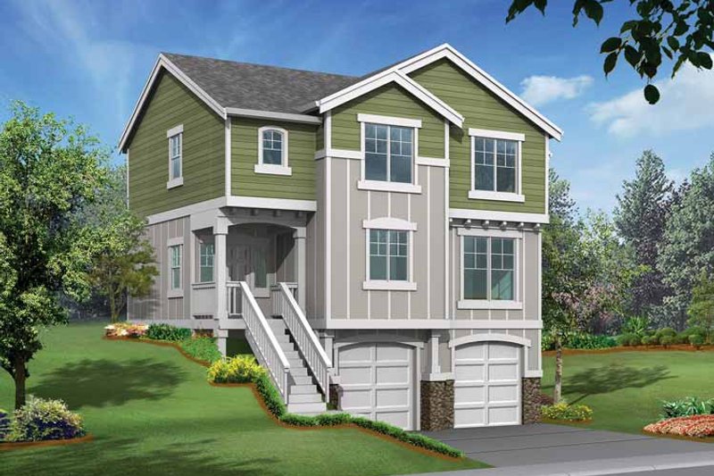 Home Plan - Craftsman Exterior - Front Elevation Plan #132-289