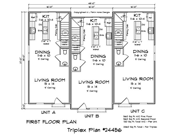 House Blueprint - Cottage Floor Plan - Main Floor Plan #513-2250