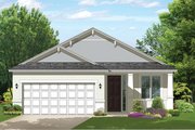 Ranch Style House Plan - 2 Beds 2 Baths 1256 Sq/Ft Plan #1058-100 