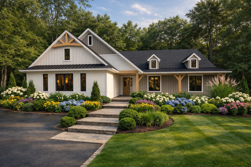 Home Plan - Farmhouse Exterior - Front Elevation Plan #1111-33