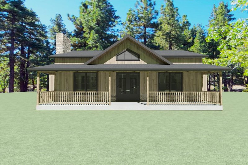 House Blueprint - Photo 5 for Farmhouse House Plan #1109-14 - 2 bed, 3 bath