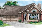 Traditional Style House Plan - 3 Beds 2 Baths 1368 Sq/Ft Plan #320-127 