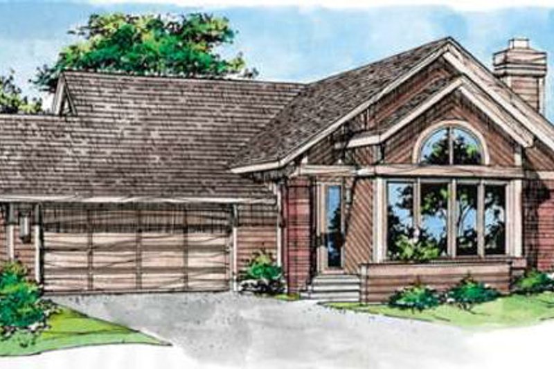 Traditional Style House Plan - 3 Beds 2 Baths 1368 Sq/Ft Plan #320-127