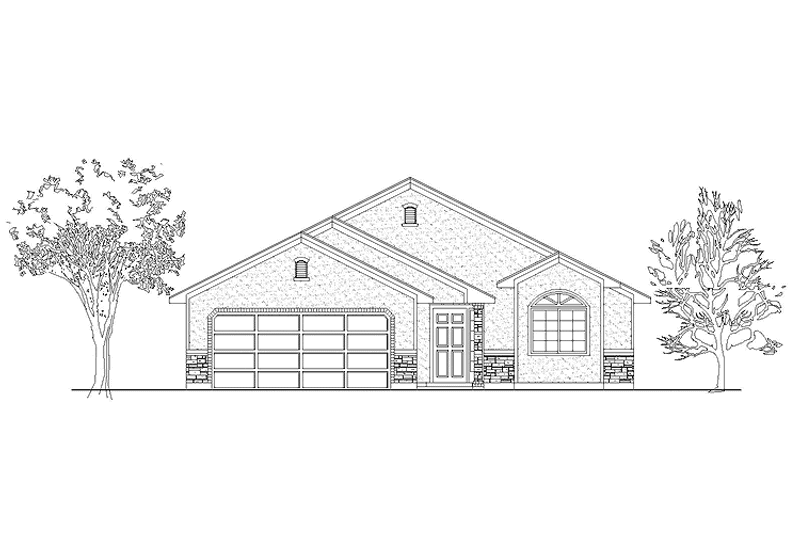Home Plan - Exterior - Front Elevation 3 for Traditional House Plan #945-80 - 3 bed, 2 bath
