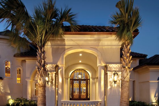 Exterior - Front Elevation 3 for Mediterranean House Plan #930-442 - 5 bed, 6 bath