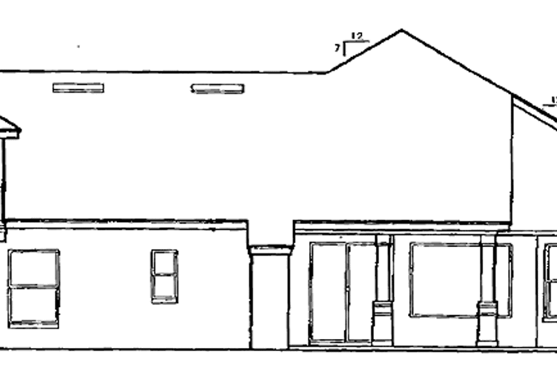 Dream House Plan - Exterior - Rear Elevation for Victorian House Plan #417-658 - 3 bed, 2 bath