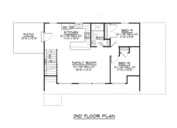 Country Floor Plan - Upper Floor Plan #1064-289