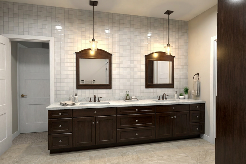 House Blueprint - Interior - Master Bathroom 1 for Craftsman House Plan #1111-46 - 4 bed, 3.5 bath