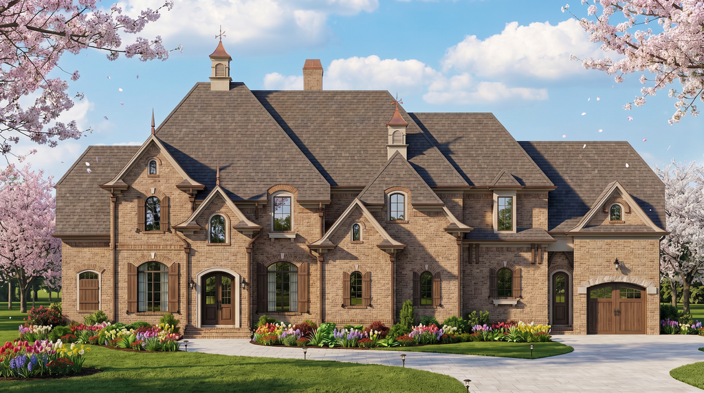 Exterior - Front Elevation 5 for Traditional House Plan #54-695 - 4 bed, 3 bath