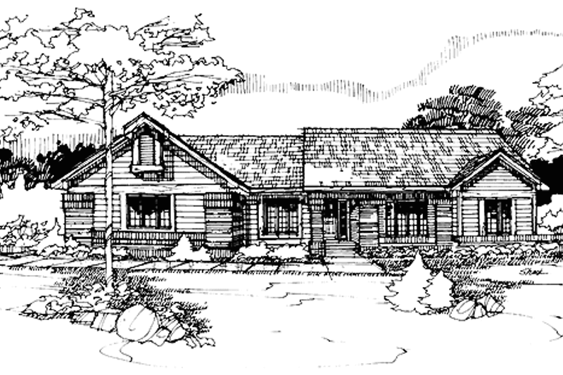 House Plan Design - Craftsman Exterior - Front Elevation Plan #320-687