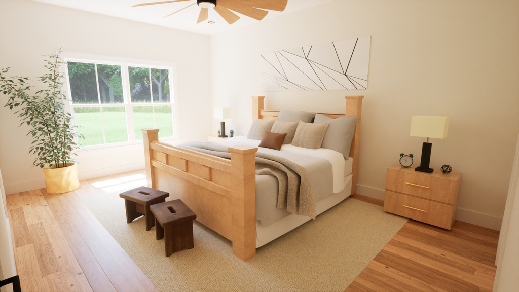 Interior - Master Bedroom for Craftsman House Plan #1116-4 - 3 bed, 2.5 bath