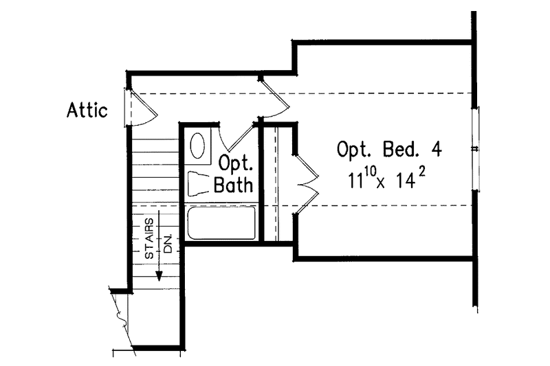 House Blueprint - Floor Plan - Other Floor for Classical House Plan #927-772 - 3 bed, 2 bath
