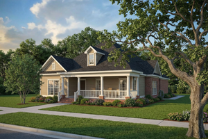 Country Exterior - Front Elevation Plan #17-1015