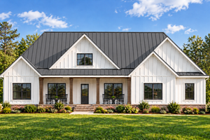 Dream House Plan - Exterior - Front Elevation for Farmhouse House Plan #1117-54 - 3 bed, 2 bath